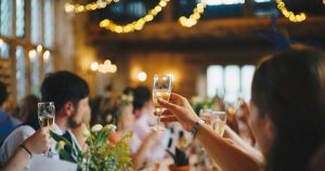 is it ok to network at a wedding